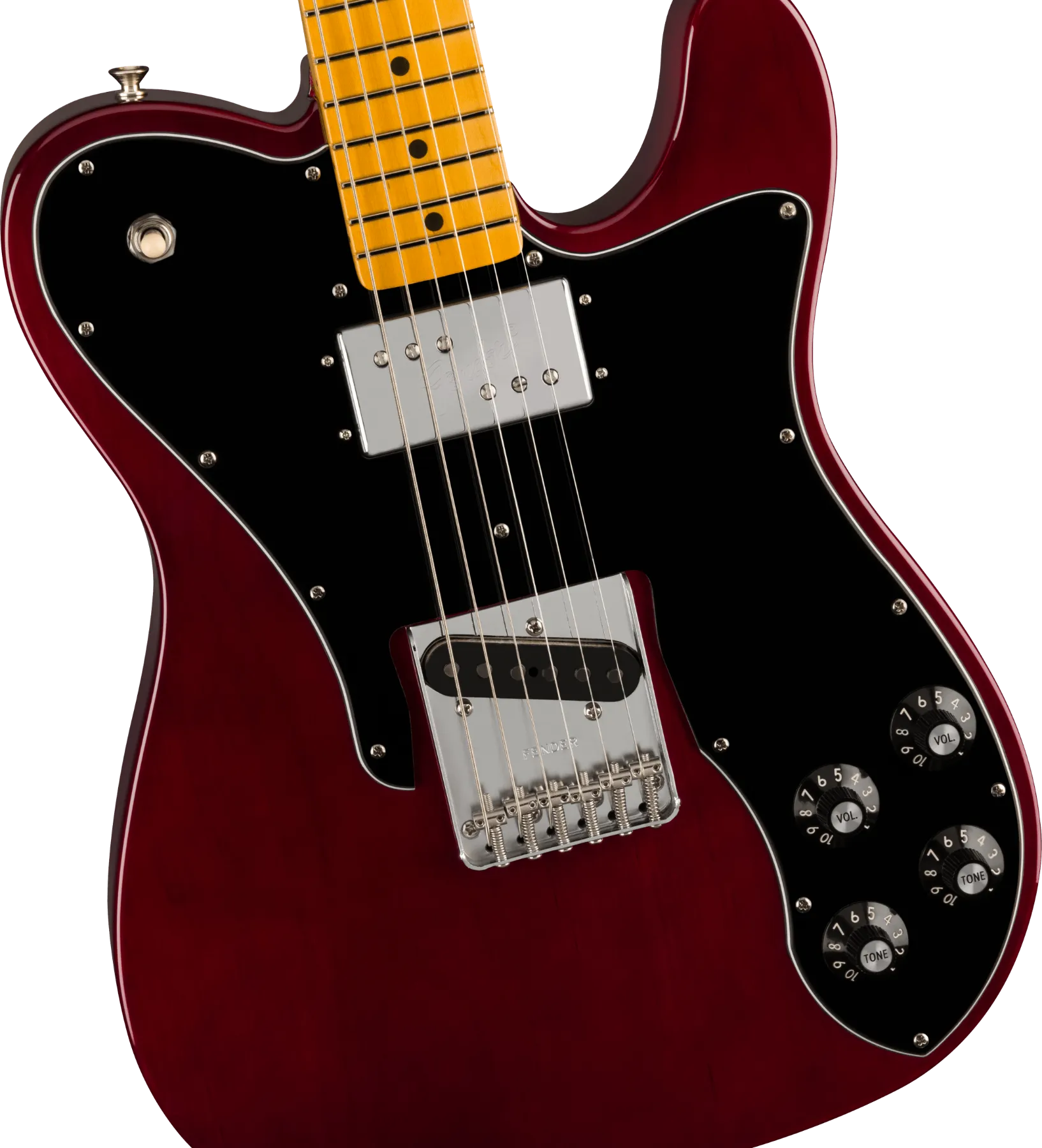 Fender American Vintage II 1977 Telecaster Custom Maple Fingerboard Electric Guitar - Wine Red - Clearance