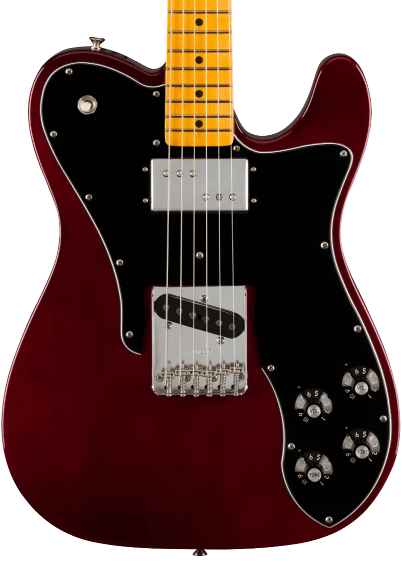 Fender American Vintage II 1977 Telecaster Custom Maple Fingerboard Electric Guitar - Wine Red - Clearance