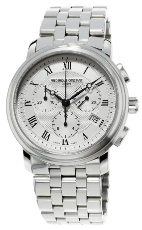 Frederique Constant Classics Quartz Chronograph Stainless Steel Mens Watch Date FC-292MC4P6B2
