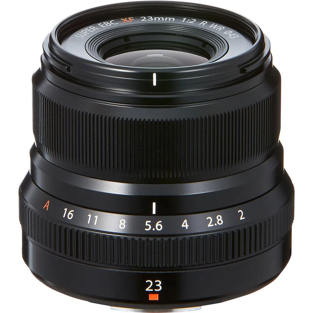 Fujinon XF 23MM F2 R WR Lens (Black)