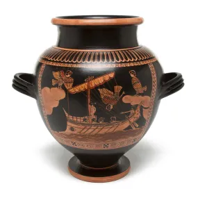 Greek Stamnos Vase - Odysseus & Sirens - Large