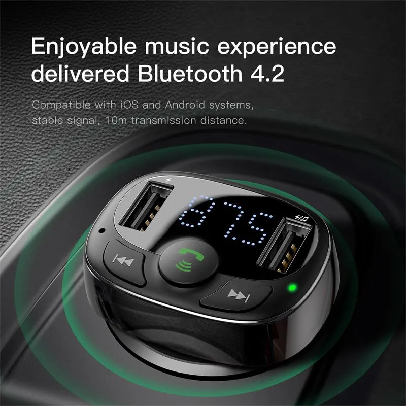 Handsfree Bluetooth FM Transmitter Car Charger