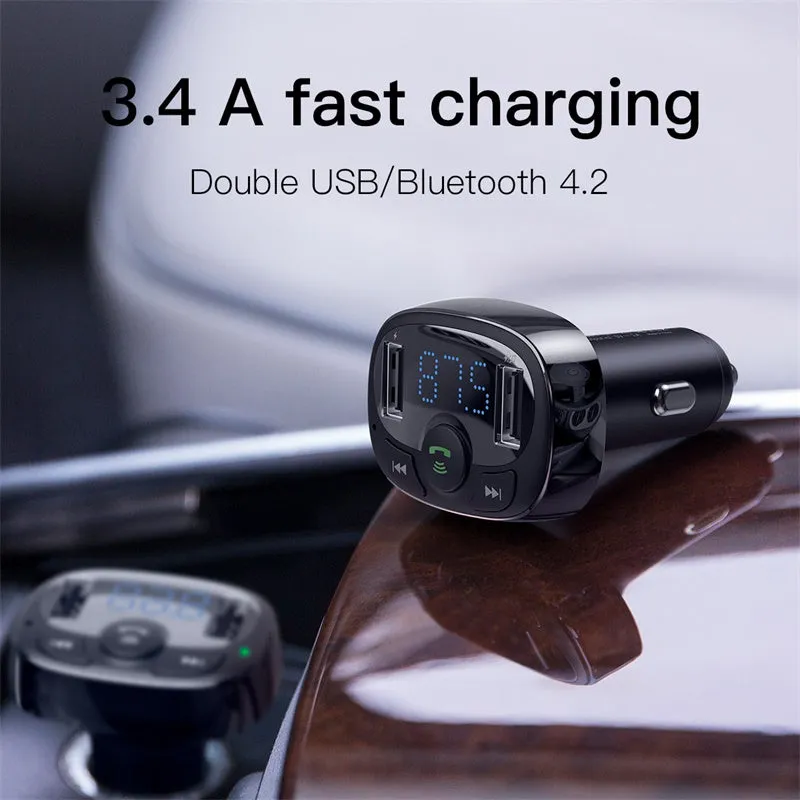 Handsfree Bluetooth FM Transmitter Car Charger