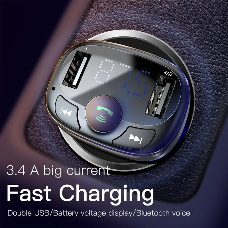 Handsfree Bluetooth FM Transmitter Car Charger