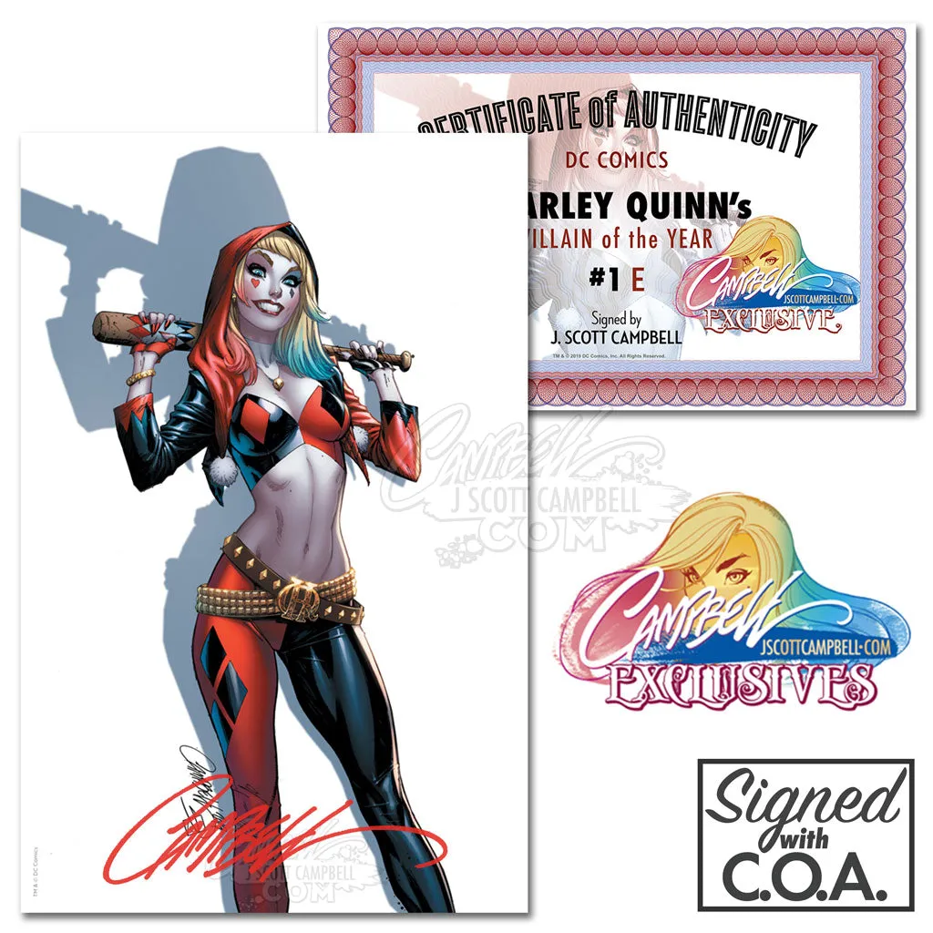Harley Quinn's Villain of the Year #1 JSC EXCLUSIVE Cover E