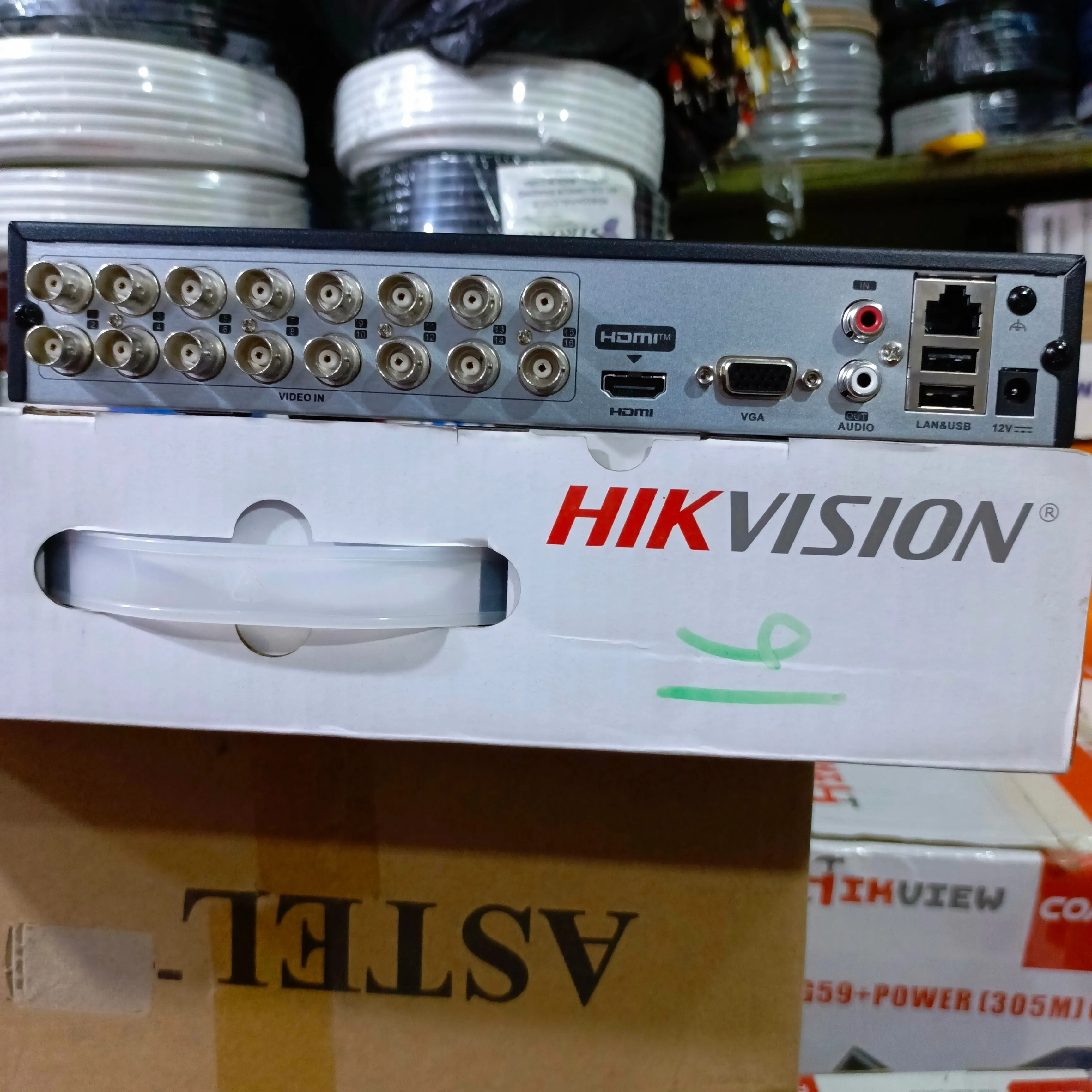 HIKVISION 16-Channel 2-Way Audio 7200-Series 5MP 6-in-1 High Definition DVR (Supports IP, XVI, AHD, CVI, CVBS, TVI cameras) - Brand New