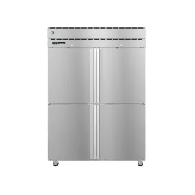 Hoshizaki - PT2A-HS-HS, Commercial 55" Half Solid Door Pass-Through Refrigerator Two Section 52.5cu.ft.