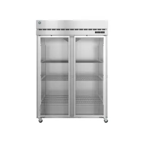 Hoshizaki - R2A-FG, Commercial 55" Glass Door Reach-In Refrigerator Two Section 50.37cu.ft.