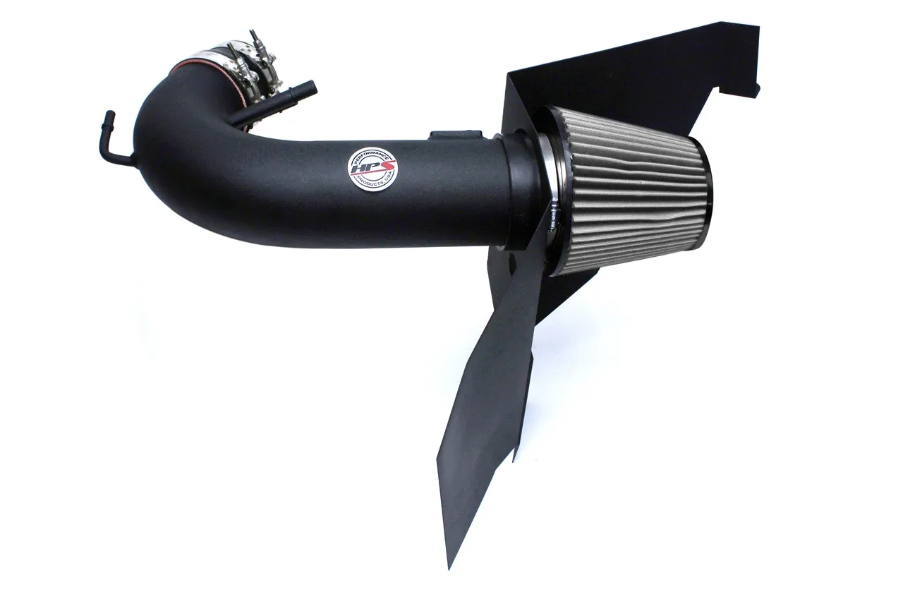 HPS Black Shortram Air Intake   Heat Shield for 2015-2017 Ford Mustang GT V8 5.0L