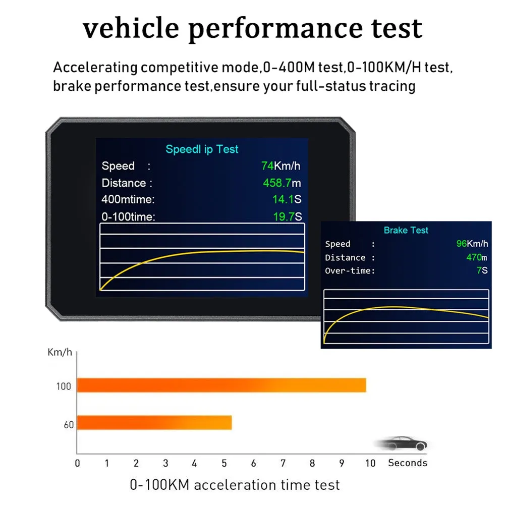 Hud Head-up Display P16 Obd Car Water Temperature Digital Display