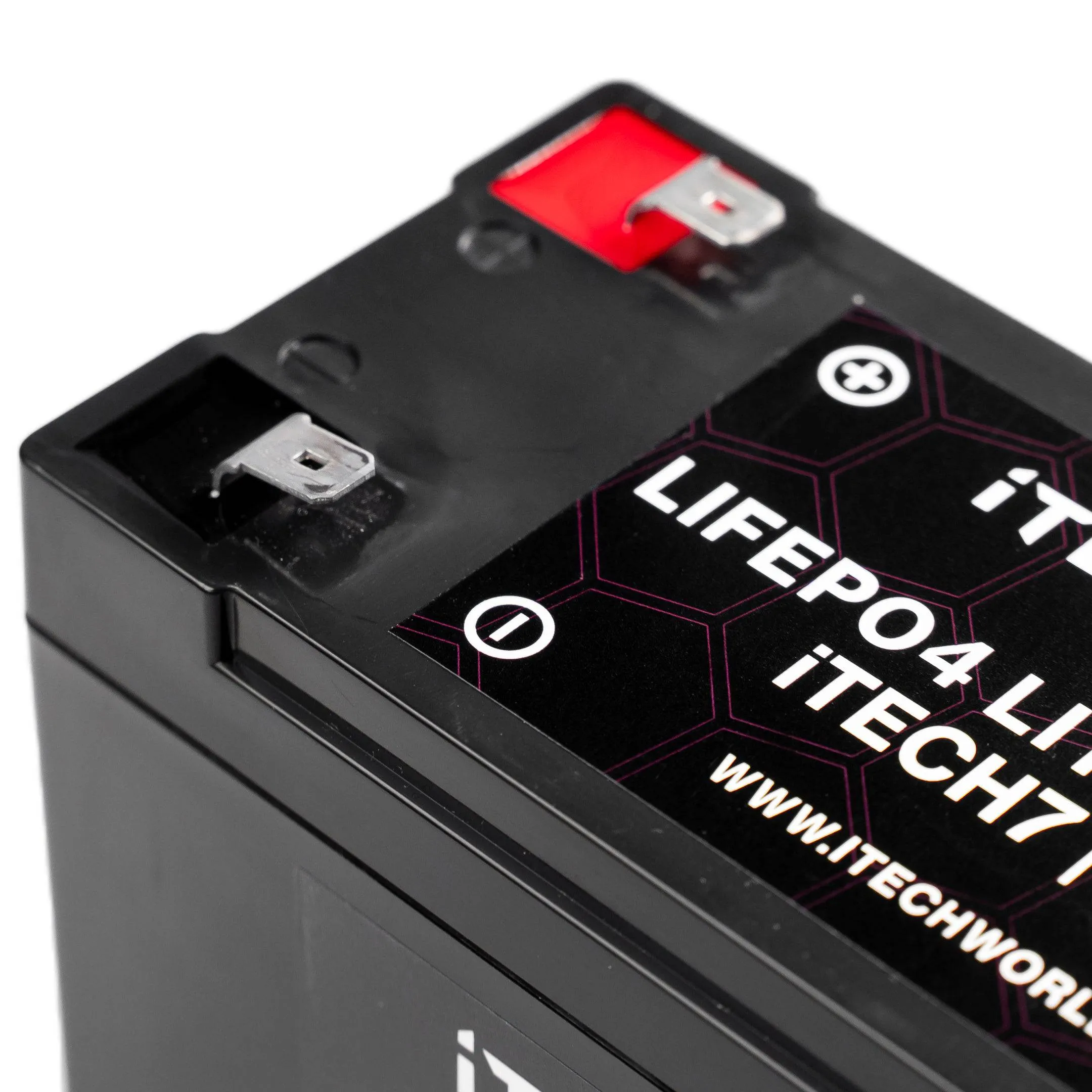 iTECH7 12v 7Ah Lithium Ion Battery - LiFePO4 Deep Cycle Camping RV Solar NBN Alarm