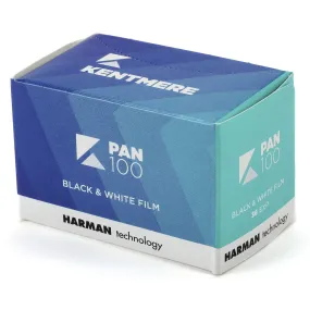 Kentmere Pan 100 Black and White Negative Film - 35mm Roll Film, 36 Exposures