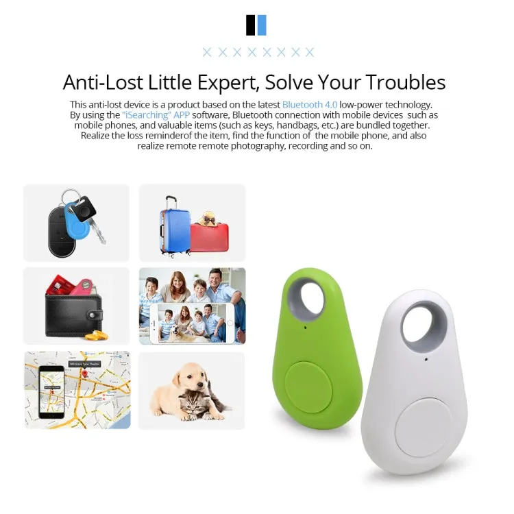 Keyfinder Wallet Dog Cat kids GPS locator anti lost keychain Smart Search Bluetooth Tracker Tag(Blue)