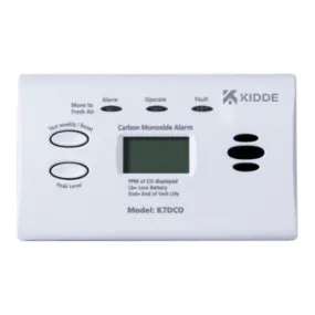 Kidde K7DCO - 10 Year Carbon Monoxide Alarm with Digital Display