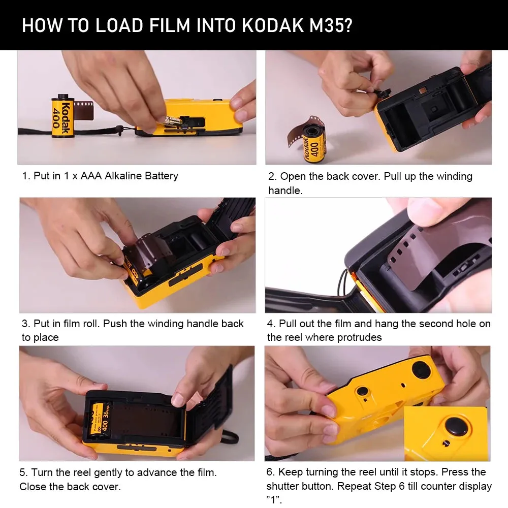 Kodak ColorPlus 200 35mm Film 36 Exposures ISO 200 for M35 M38 H35 Cameras