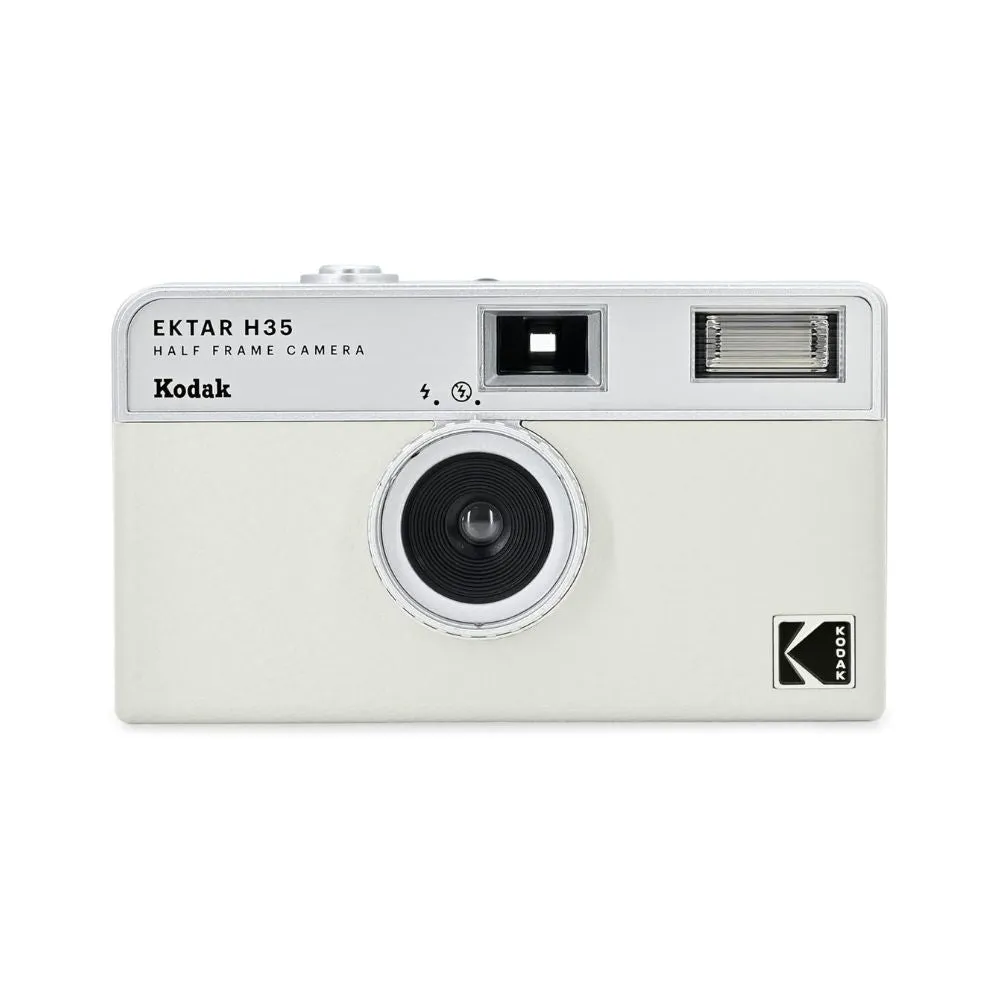 KODAK EKTAR H35 35mm Reusable Point & Shoot Analog Half Frame Film Camera with Max 72 Shots Exposures, Fixed Focus Wide-Angle Lens, Built-In Flash and Optical Viewfinder for Vintage Film Photography | Black, Brown, Off White, Sage, Sand