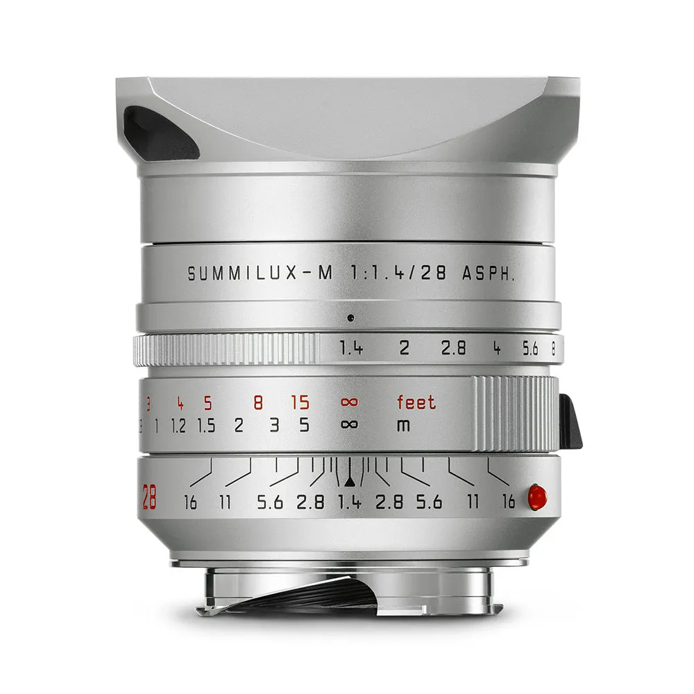 Leica Summilux-M 28mm f/1.4 ASPH, silver anodized finish