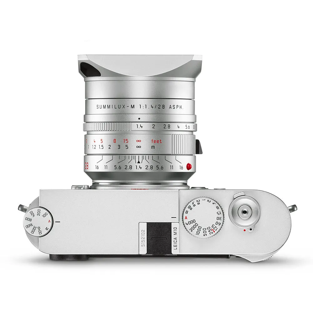 Leica Summilux-M 28mm f/1.4 ASPH, silver anodized finish