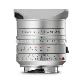 Leica Summilux-M 28mm f/1.4 ASPH, silver anodized finish