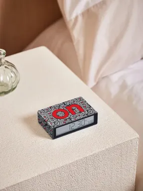 Lexon x Keith Haring Flip  Black Alarm Clock - Love