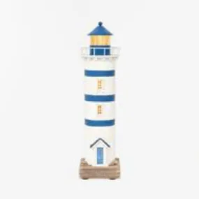 Lighthouse with LEDs in White and Blue