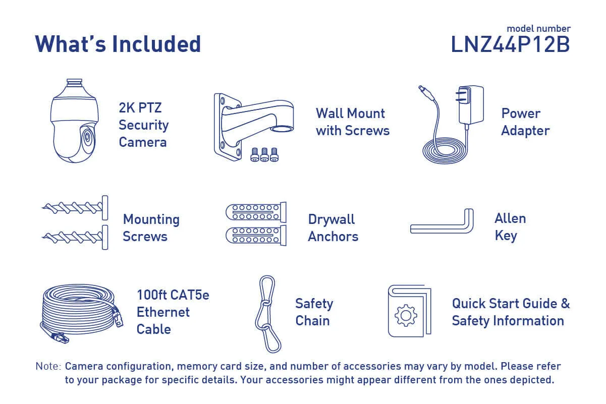 Lorex 2K Outdoor IP Camera with 12x Optical Zoom and IP66 Weatherproof Rating