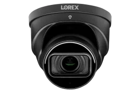 Lorex 4K (16 Camera Capable) 4TB Wired NVR System with Nocturnal 4 Smart IP Dome Cameras Featuring Motorized Varifocal Lens, Listen-In Audio and 30FPS Recording