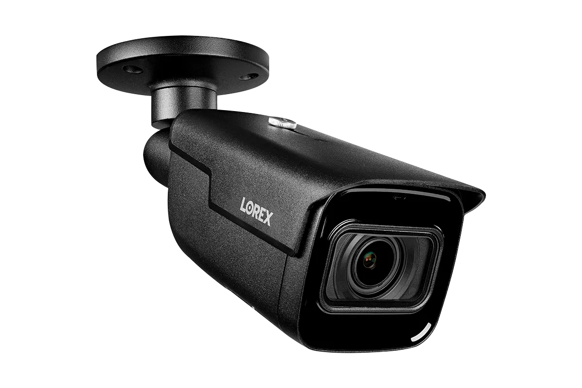Lorex 4K IP Wired Bullet Security Camera with Motorized Varifocal Lens and Real-Time 30FPS Recording
