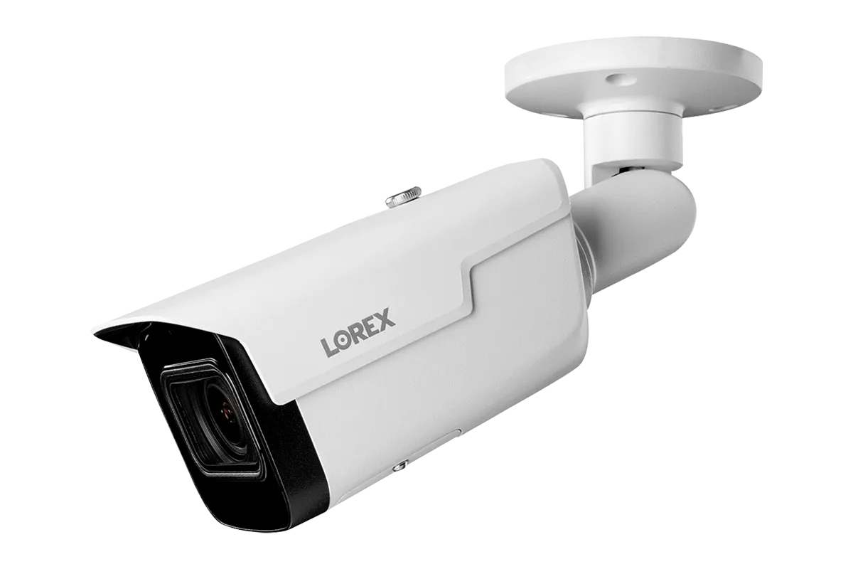 Lorex 4K IP Wired Bullet Security Camera with Motorized Varifocal Lens and Real-Time 30FPS Recording