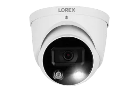 Lorex 4K IP Wired Dome Security Camera with Smart Deterrence and Smart Motion Detection