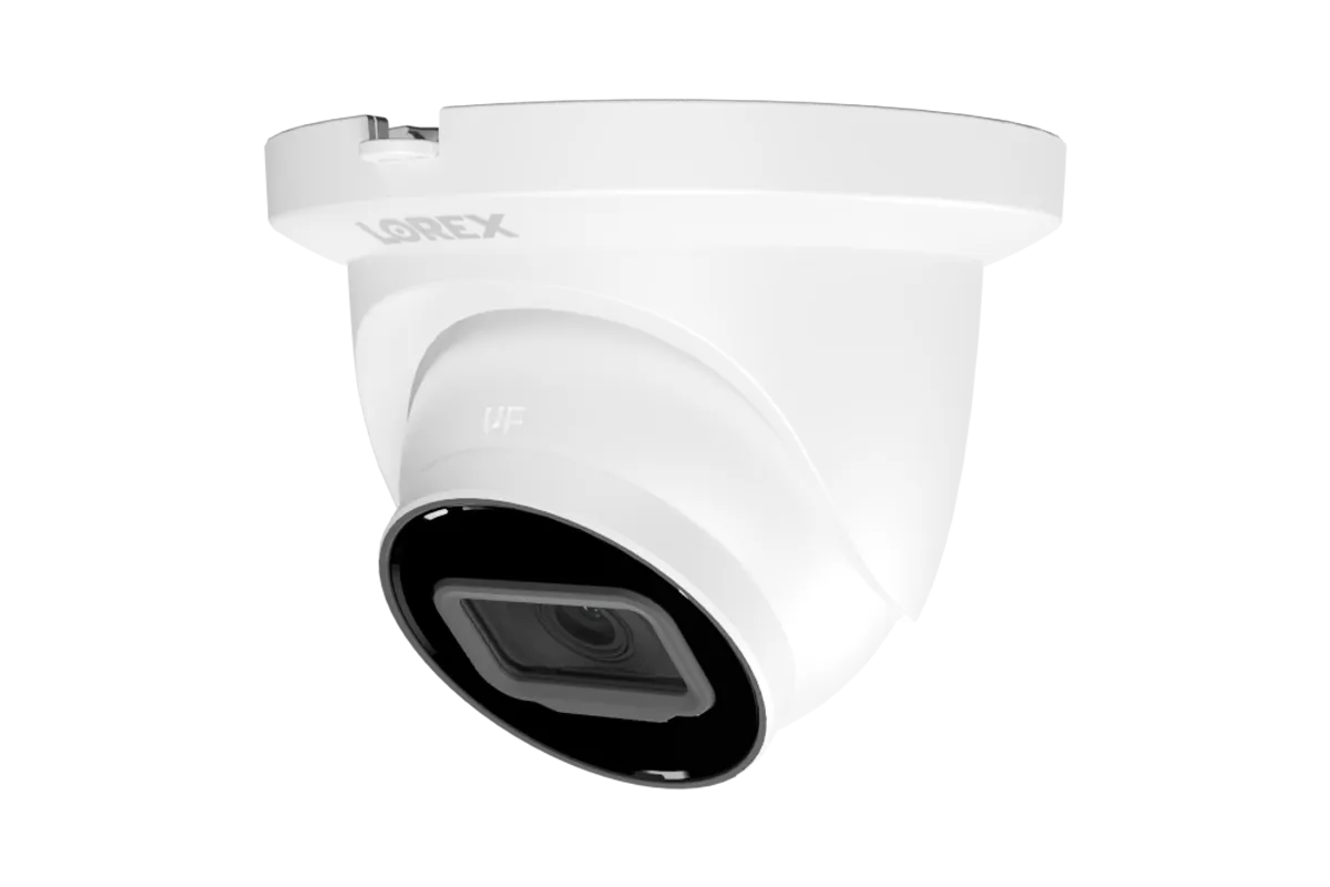 Lorex A4 4MP IP Wired Turret Security Camera with Listen-In Audio and Smart Motion Detection