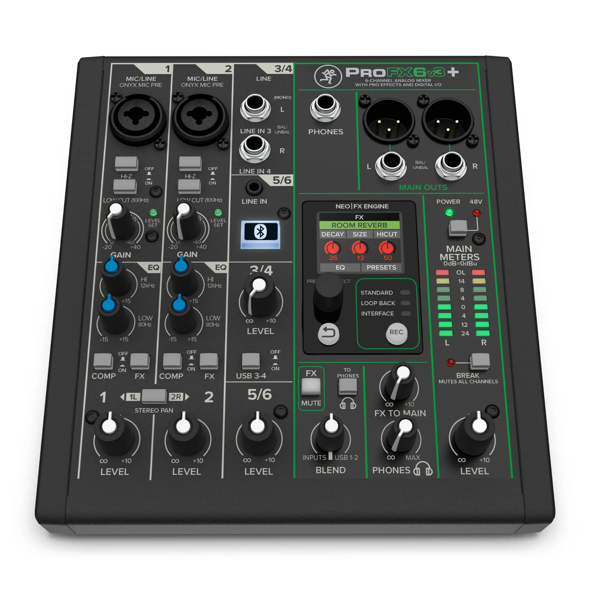 Mackie ProFXv3  6-Channel Analog Mixer w/Bluetooth
