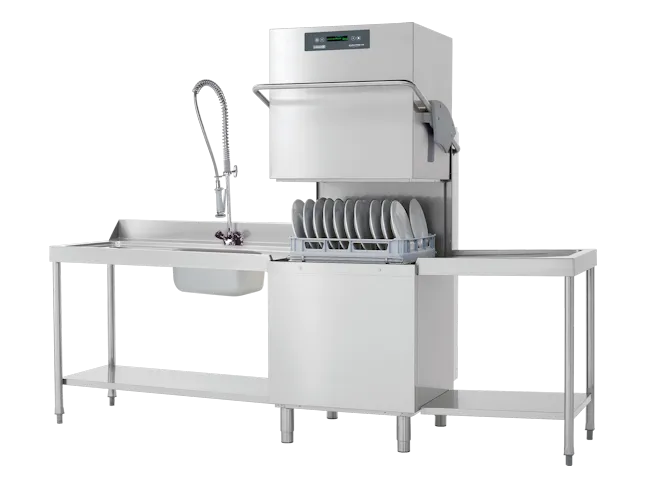 Maidaid Evolution 2160 500 x 600mm Basket Pass Through Dishwasher With Drain Pump