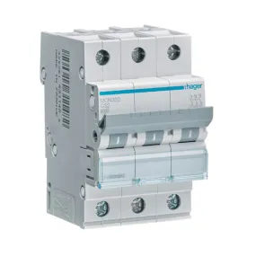 MCB Circuit Breaker Hager MCN332 6kA 3Pole - 32A