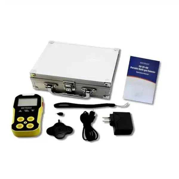 Metravi 4 in 1 Multi Gas Detector ≤±5% IP65 , GD-09-4M