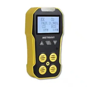 Metravi 4 in 1 Multi Gas Detector ≤±5% IP65 , GD-09-4M