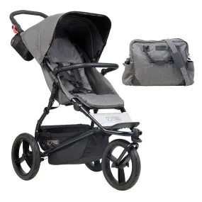 Mountain Buggy Urban Jungle Pushchair - Herringbone Luxury Collection with Changing Bag
