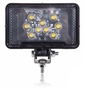 MWL-26 Maxxima RECTANGULAR LIGHT WEIGHT 500 LUMEN 9 LED WORK LIGHT