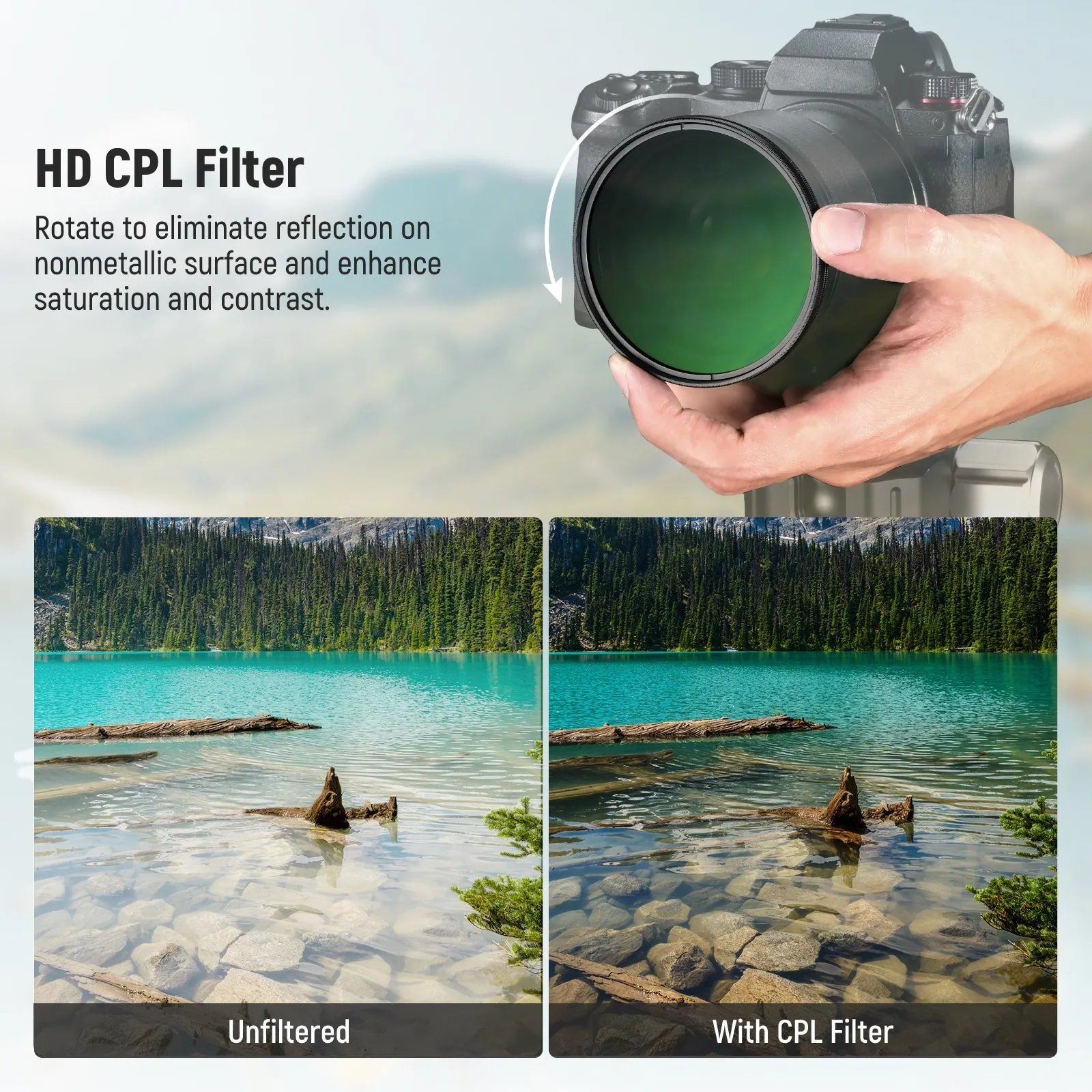 NEEWER CPL Filter with Lens Cap