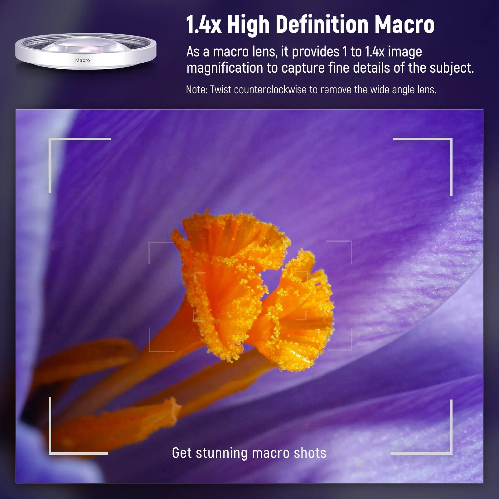 NEEWER LS-47 49mm 0.75x Wide Angle&1.4x Macro Additional Lens for Fujifilm X100 Series Cameras