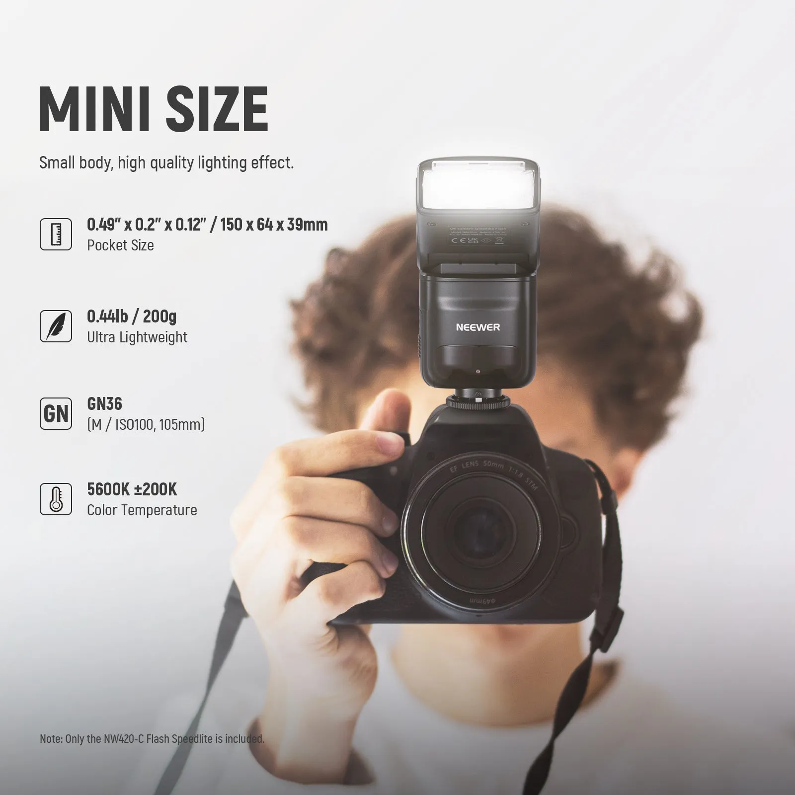 NEEWER NW420-C Mini TTL Speedlite Flash For Canon