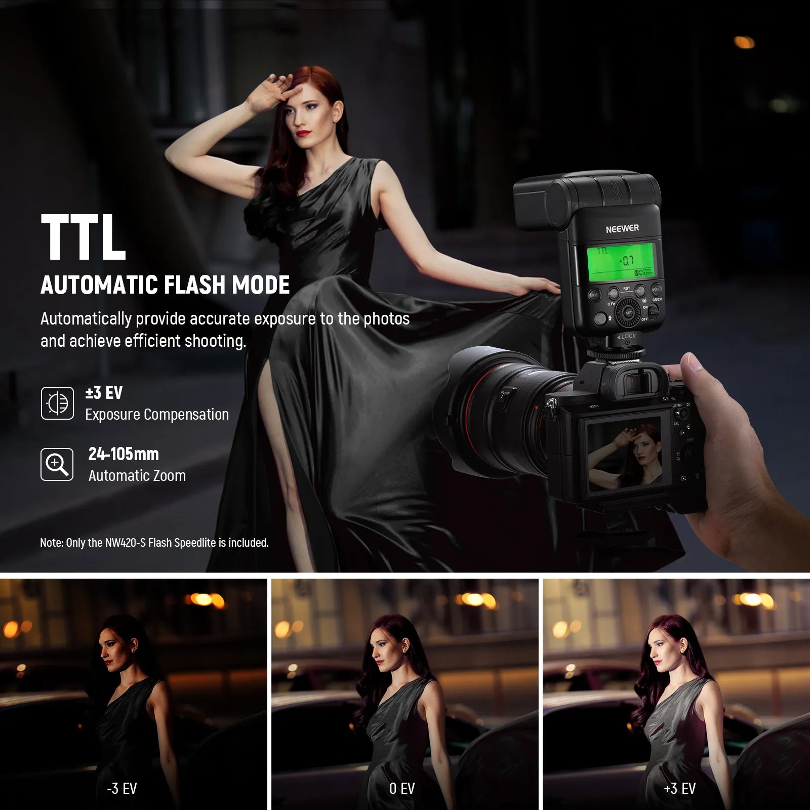 NEEWER NW420-S Mini 2.4G TTL HSS Speedlite Flash For Sony