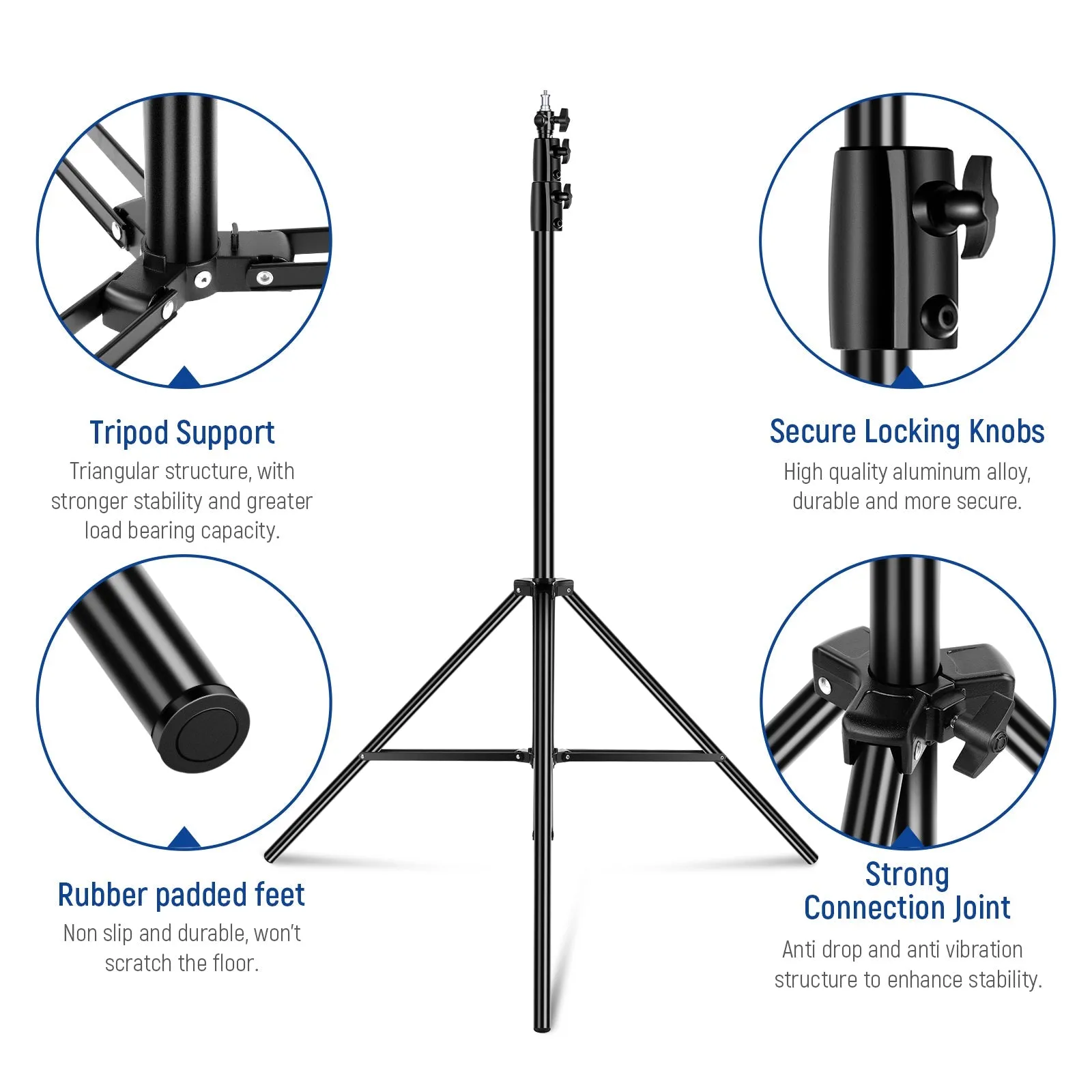 NEEWER ST-260AC 8.5ft/2.6m Air Cushioned Light Stand