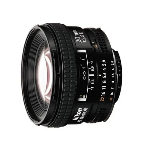 Nikon AF NIKKOR 20mm f/2.8D Lens