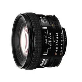 Nikon AF NIKKOR 20mm f/2.8D Lens