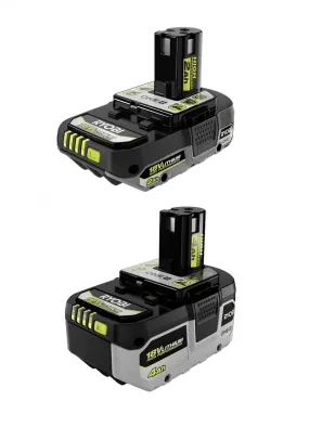 Open Box -  ONE  18V Lithium-Ion Starter Kit with 2.0 Ah Battery, 4.0 Ah Battery, and Charger
