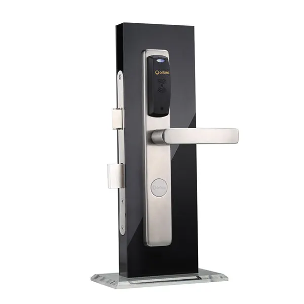 Orbita - E3064 - Mortise Hotel Lock - Bluetooth & MiFare RFID - 72 Ares Lever Set - DC6V - Silver - Grade 2