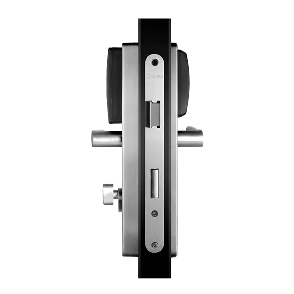 Orbita - E3064 - Mortise Hotel Lock - Bluetooth & MiFare RFID - 72 Ares Lever Set - DC6V - Silver - Grade 2