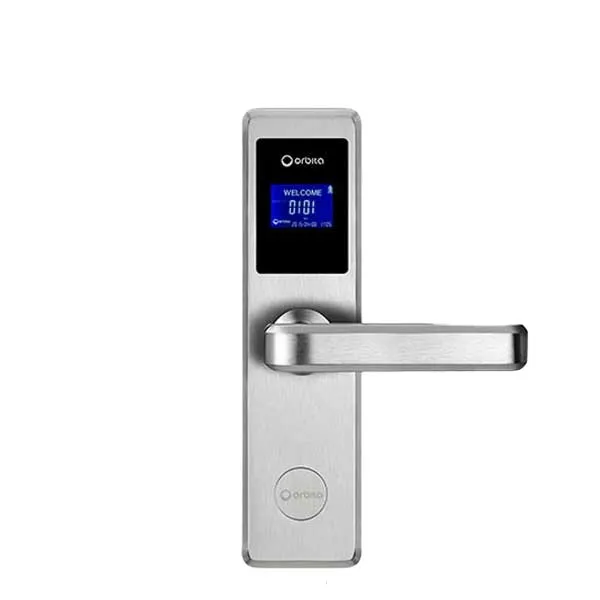 Orbita - E4031A - Mortise Hotel Lock - RFID - LCD Screen - Optional Lever Style - 6 VDC - Optional Finish - Grade 2 - Hotel Door Locks