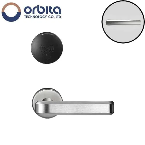 Orbita - S3079 - Mortise Hotel Lock - SPLIT Design - RFID - Optional Lever Style - 6 VDC - Optional Finish - Grade 2
